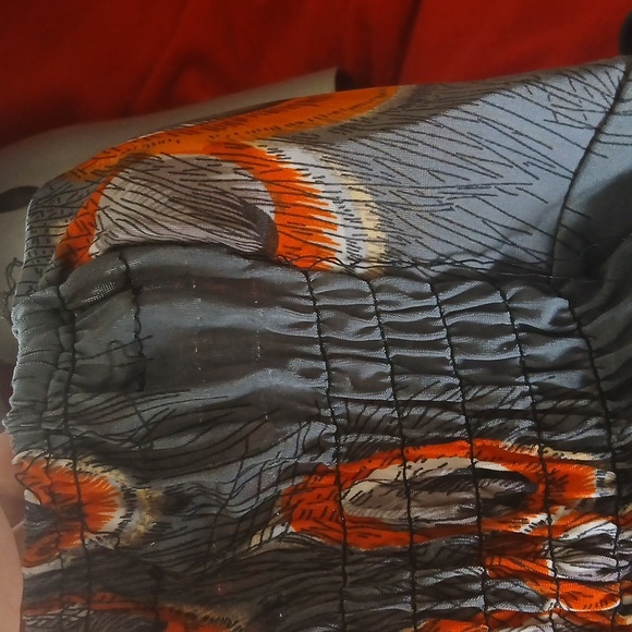 💥Maxi Grey Sun Dress soft with peacock design. - Picture 7 of 8